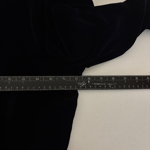 VTG Velvet Dress 10 Lace Neck Victorian Whimsygoth Edwardian McClintock 90s - Picture 10 of 12